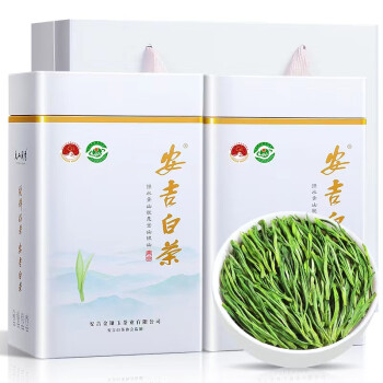 陈一凡 茶叶安吉白茶 绿茶2023新茶明前春茶 茶叶自己喝珍稀白茶盒装250g