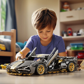 星涯优品 儿童积木玩具成人汽车模型兼容乐高拼装赛车兰博基尼男孩新年礼物