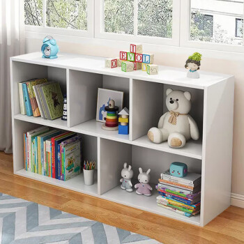Craftsman Experts 特匠 书架 落地书柜 书房收纳置物架简易飘窗小书架层架 暖白色 SG405