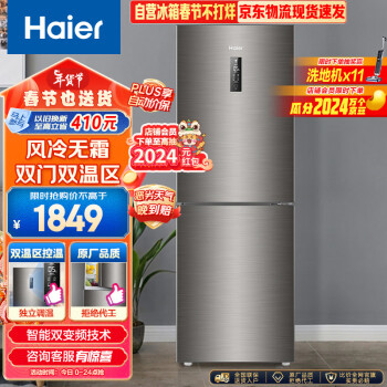 Haier 海尔 BCD-272WDPD 两门电冰箱 272升