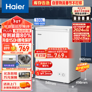 Haier 海尔 100升低霜冰柜BC/BD-100GHDT