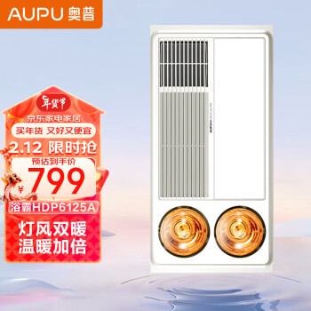 AUPU 奥普 HDP6125A 灯风双暖浴霸