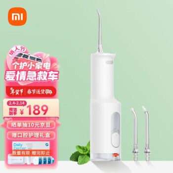 MIJIA 米家 F300 冲牙器 烟纱白