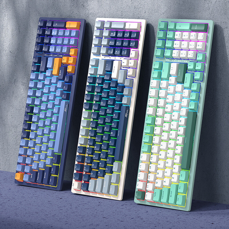 ROYAL KLUDGE RK98 三模键盘 100键 青瓷轴 259元