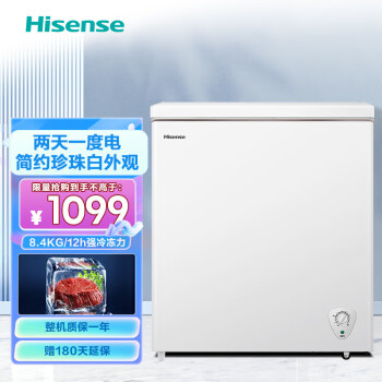 Hisense 海信 冰柜小型家用商用冷柜145升单温冷冻冷藏转化柜一级能效BD/BC-145ZNUMA