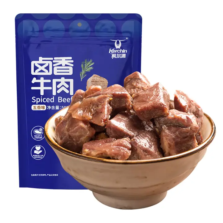 Kerchin 科尔沁 卤香牛肉五香味500g休闲零食肉干肉脯熟食方便小吃大礼包量贩装 券后54.15元