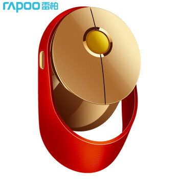RAPOO 雷柏 ralemo Air 1 新春版 2.4G蓝牙 双模无线鼠标 1600DPI 红金色