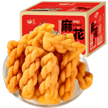 零趣 小麻花 早餐传统点心休闲小吃网红休闲零食品年货 500g*1箱