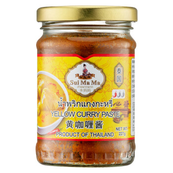 水妈妈 泰国原装进口 黄咖喱酱 泰肉咖喱饭咖喱面 下饭调味料227g