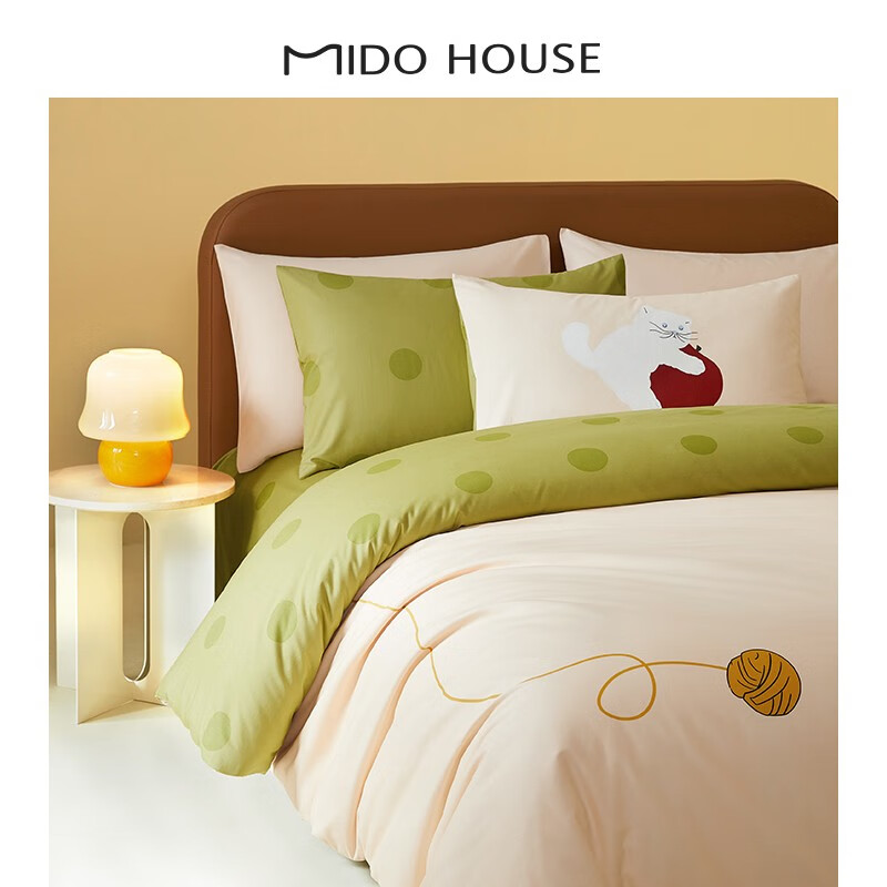 京东PLUS：MIDO HOUSE 铭都家居 60S纯棉贡缎三件套 1.2/1.35m床单款 299元（双重优惠）