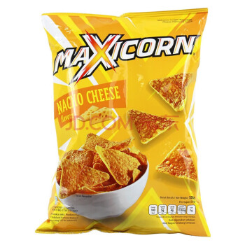 MAXICORN 印尼进口墨西哥芝士奶酪味薄脆玉米片140g膨化薯片大包装休闲零食