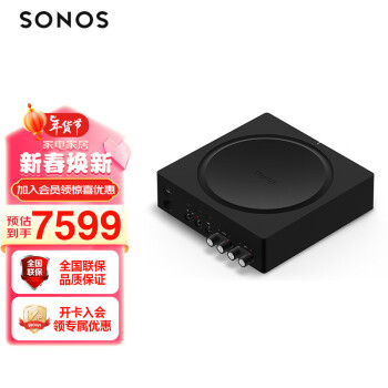 SONOS 搜诺思 Amp 音响连接器 家庭智能音响系统组件 智能音响S16（黑色）(内置功放)