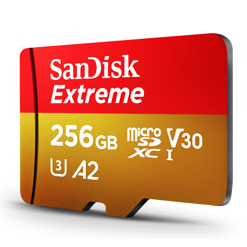 SanDisk 闪迪 Extreme 至尊极速移动系列 MicroSD存储卡 256GB（U3、V30、A2） 券后189元
