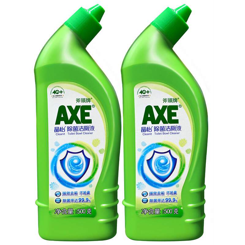 AXE 斧头 牌AXE晶怡洁厕液 厕所马桶清洁剂洁厕灵 500g 洁厕 2瓶装 券后10.75元