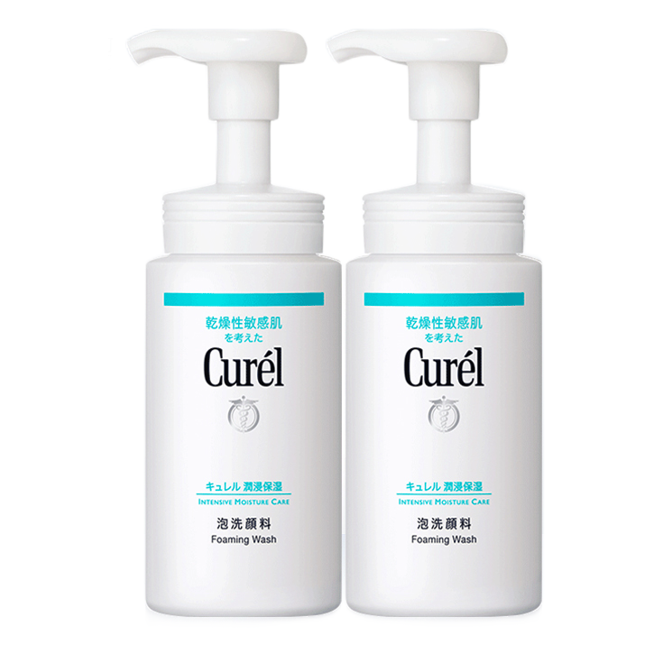 Curél 珂润 Curel）润浸保湿泡沫洗面奶150ml*2 氨基酸洗面奶 男女通用洁面 98.7元