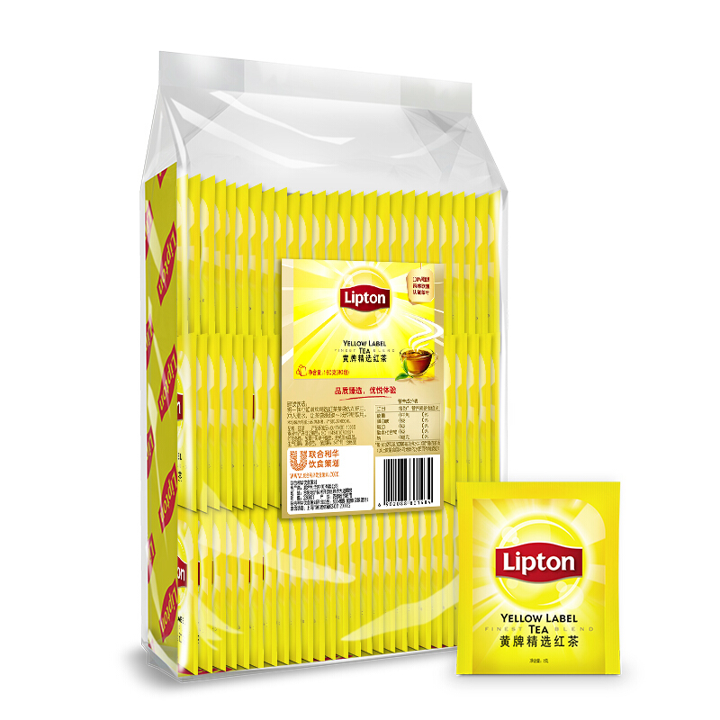 Lipton 立顿 黄牌 精选红茶 160g 44.9元