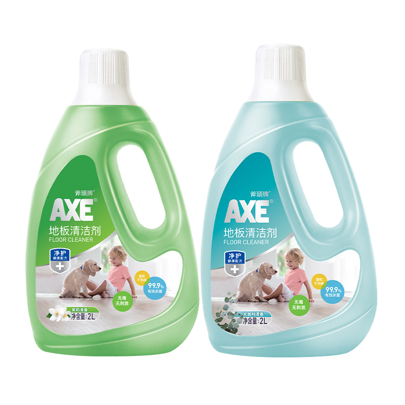 限移动端：AXE 斧头 牌（AXE）地板清洁剂 适用除菌去污光亮 茉莉2L+尤加利2L 38元