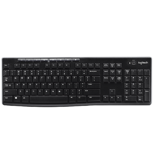 logitech 羅技 K270 2.4G藍牙 雙模無線薄膜鍵盤 112鍵 黑色 無光 92元