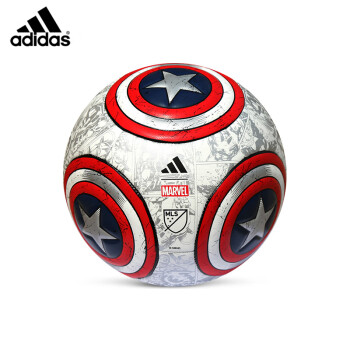 adidas 阿迪达斯 足球漫威联名美国队长  迷你小足球 收藏用球 IP5507