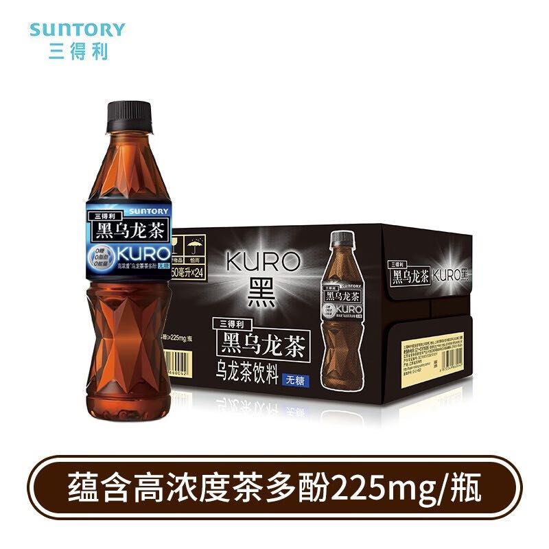 SUNTORY 三得利 茶飲料 黑烏龍350ml*24瓶 券后80元