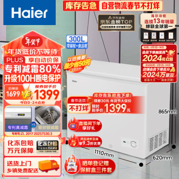 Haier 海尔 BC/BD-300GHD 冰柜 300升