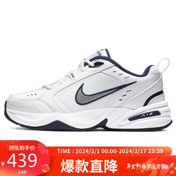 NIKE 耐克 Air Monarch IV 男子訓練鞋 415445-102 白銀 42