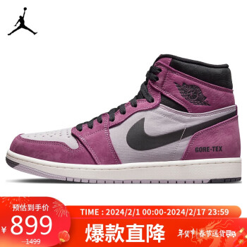 AIR JORDAN 正代系列 Air Jordan 1 Element 男子篮球鞋 DB2889-500 黑紫 42