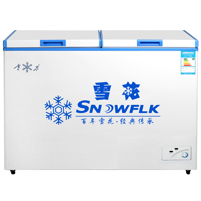 京东百亿补贴：SNOWBEER 雪花 SNOWFLK）冰柜 319升双温区款 999.00元包邮