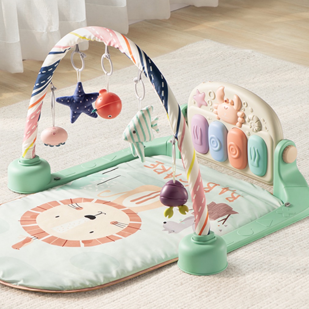 babycare 婴儿健身架器脚踏钢琴0-1岁新生儿满月礼物宝玩具奥尼克狮子 券后157.55元