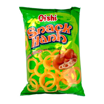 Oishi 上好佳 越南进口洋葱圈虾片 膨化休闲零食大包量贩装120g