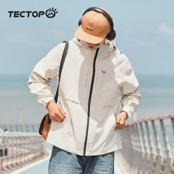 TECTOP 探拓 冲锋衣加厚防寒保暖情侣户外滑雪登山服 2347285CF 卡其色XL