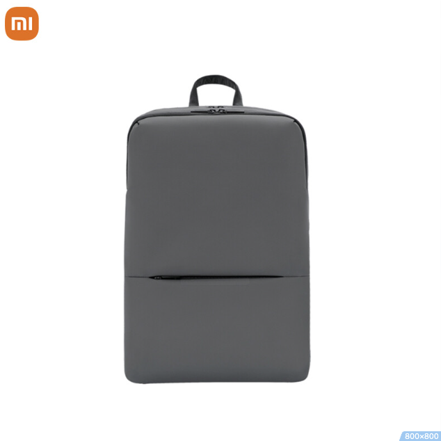 Xiaomi 小米 MI）经典商务双肩包简约笔记本电脑背包男女学生书包双肩背包深灰色 79元