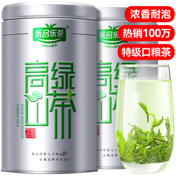 乐品乐茶 高山绿茶 125g*4罐 礼盒装