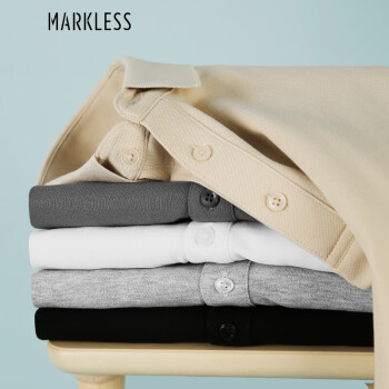 Markless POLO衫男秋冬打底商务短袖休闲上衣TXB0698M3 矿石灰 XXX