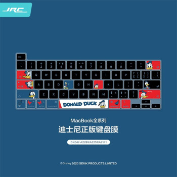 极川 JRC 迪士尼正版 苹果笔记本键盘膜2020款 笔记本电脑硅胶保护罩防水防尘唐老鸭