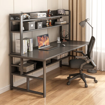 富禾 电脑桌书架桌书架一体桌 140cm ￥169