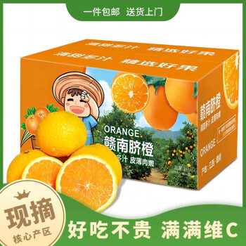 之味珍选 江西赣南脐橙4.5-5斤60-70mm宝宝果礼盒 生鲜水果橙子年货 4.5-5斤 60-70mm