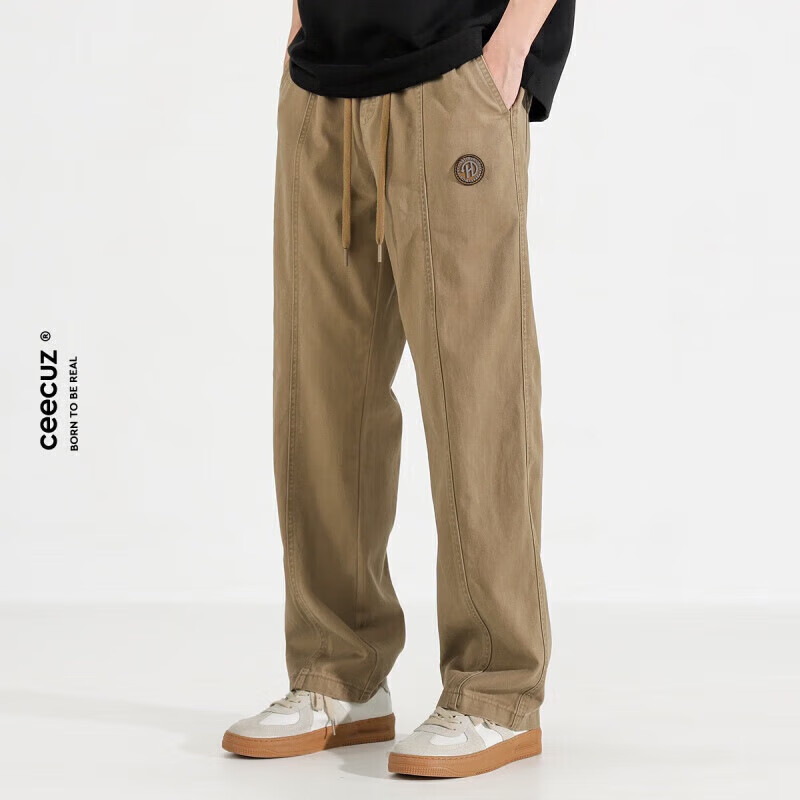 WEISSVEYRON 2024新款美式复古工装裤【90%棉+10%粘纤】 券后49元