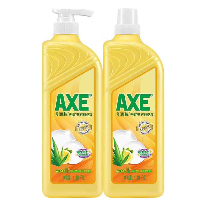 AXE 斧头 柠檬芦荟护肤洗洁精 1.18kg*2瓶 28.9元