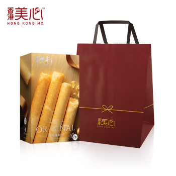 Maxim's 美心 Meixin）经典原味蛋卷纸盒装140g 中国香港进口特产零食礼物点心糕点