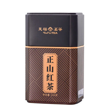 天福茗茶 茶叶 正宗武夷山小种红茶豪情正山红茶 散装罐装200g