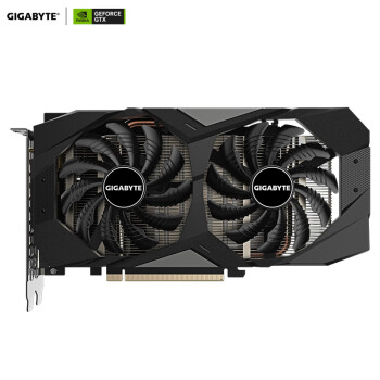 GIGABYTE 技嘉 GeForce GTX 1650 WINDFORCE OC D6 4G 2.0 显卡 4GB 黑色