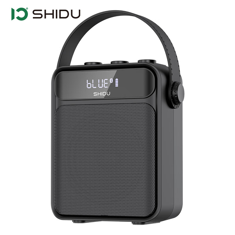 ShiDu 十度 S95广场舞蓝牙音响家用小型手提便携大音量带话筒户外k歌音箱 经典黑无话筒版 179元