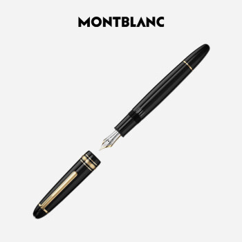 MONTBLANC 万宝龙 钢笔 大班系列 146/13660 黑杆金夹 F尖 单支装