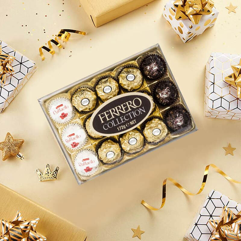 费列罗 臻品巧克力礼盒 3口味 172g一盒（15粒）加两盒黑莎（14粒）99.9元 34.93元