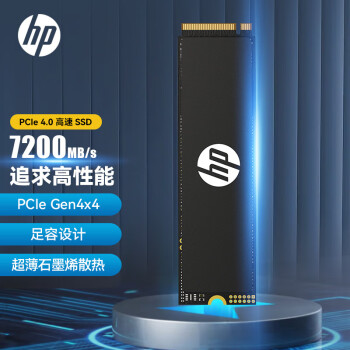 HP 惠普 1TB SSD固态硬盘 M.2接口(NVMe协议) FX700系列｜PCIe 4.0（7200MB/s读速）｜兼容战66