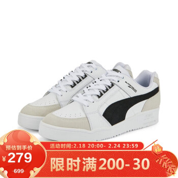 PUMA 彪马 男女同款 生活系列 休闲鞋 385694-02白-黑色-02 43UK9