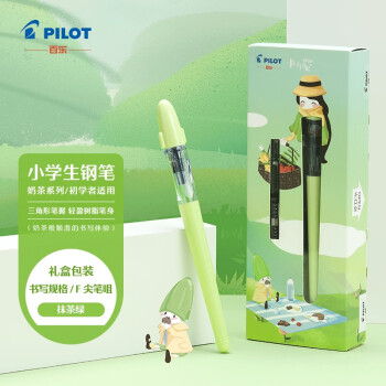 PILOT 百乐 卡利贵妃奶茶系列 FP-60R 钢笔 抹茶色 F尖 单支盒装