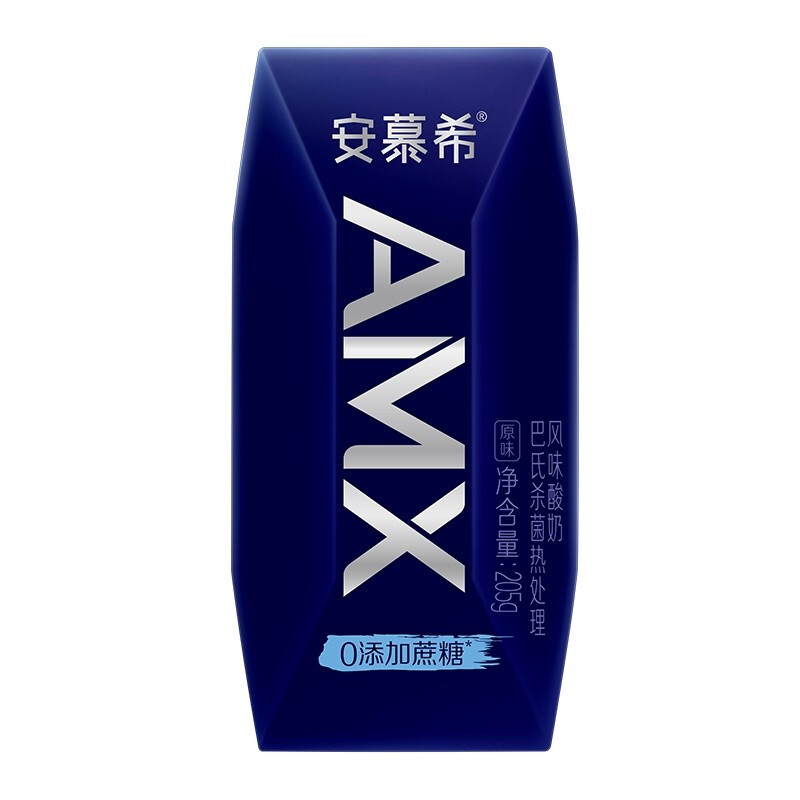 安慕希 伊利安慕希AMX小黑钻 酸牛奶205g*12盒/箱0蔗糖王者荣耀礼盒装 券后34.2元