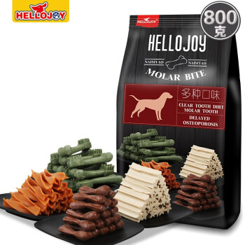 HELLOJOY 狗狗零食磨牙棒 混合味800g ￥21.72